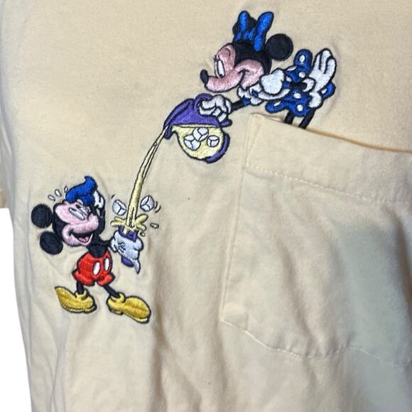 Vintage Mickey Minnie Mouse Embroidered Disney Store Shirt US Adult Medium Rare - Picture 7 of 9